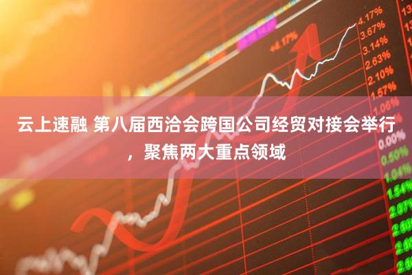 云上速融 第八届西洽会跨国公司经贸对接会举行，聚焦两大重点领域