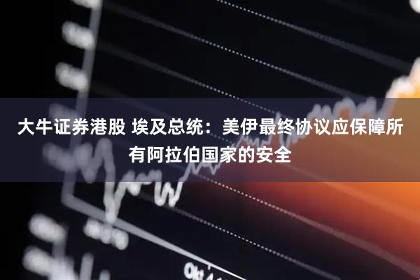 大牛证券港股 埃及总统：美伊最终协议应保障所有阿拉伯国家的安全